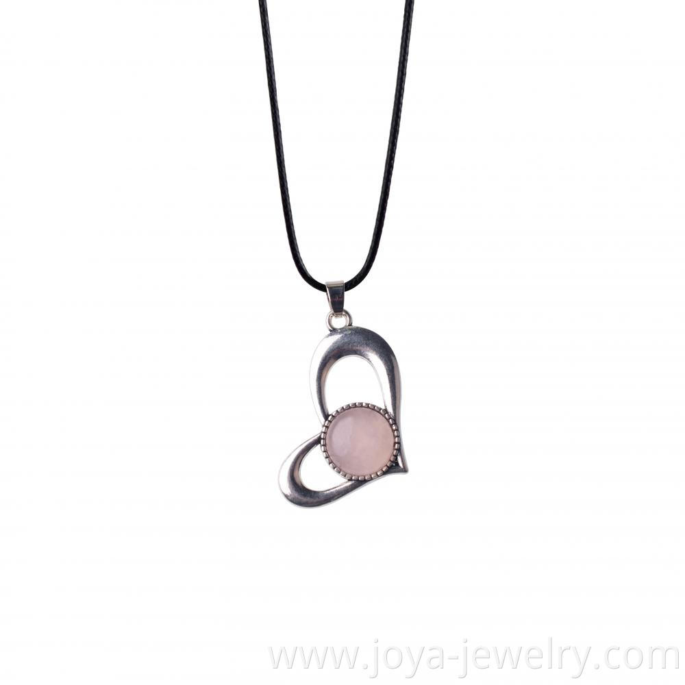 rose quartz necklace